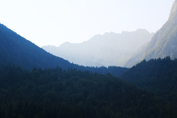 Fototapeta premium Soca river valley, Trenta, Slovenia
