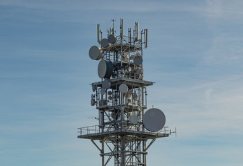 transmitter station on top of hill