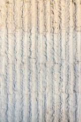 Wall lined with processed limestone background