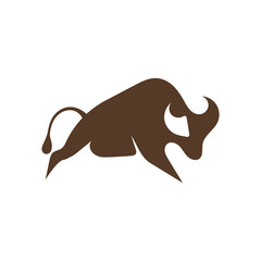 Powerful Bull Logo design Inspirations Strong Buffalo Logo