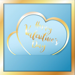  blue heart paper vector for valentines content.