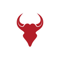BULL Horn Logo Template vector icon illustration design