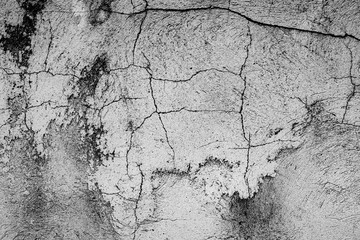 Texture of a concrete wall with cracks and scratches which can be used as a background