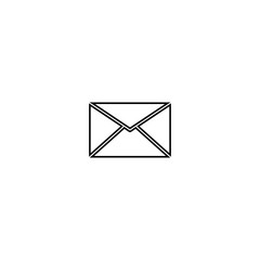 E-mail icon. Envelope symbol. Message button. Logo design element
