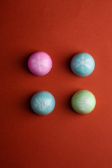 Luxury chocolate candy top view