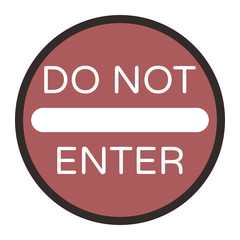 DO NOT ENTER Road Sign