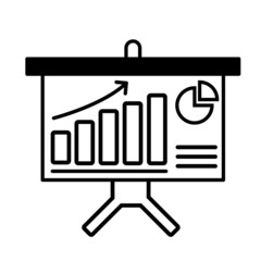 Data analysis vector icon. analytics illustration sign. statistic symbol.