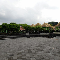 View of the open space in Taman Sari area, Yogyakarta