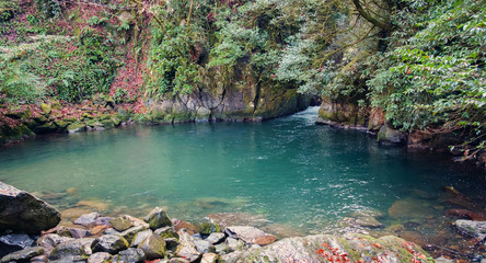 Natural swimming pool in mtirala national park