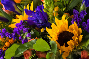 bouquet of flowers isolated on white