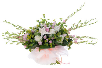 bouquet of flowers isolated on white