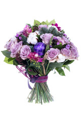 bouquet of flowers isolated on white