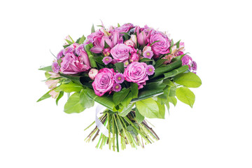 bouquet of flowers isolated on white