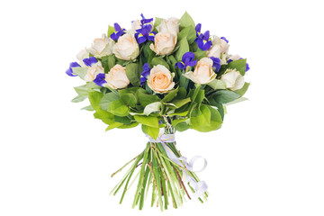 bouquet of flowers isolated on white