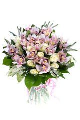 bouquet of flowers isolated on white