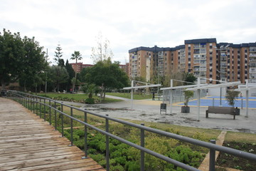  buildings, southern Mediterranean beaches, rios recreational parks spain