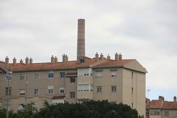 Fototapeta premium towns tower in the Mediterranean