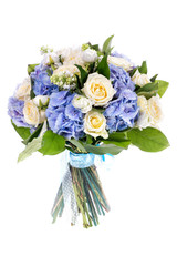 bouquet of flowers isolated on white