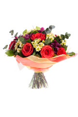 bouquet of flowers isolated on white
