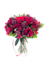 bouquet of flowers isolated on white