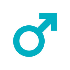 Male gender color icon. Symbol, logo illustration for mobile concept and web design.