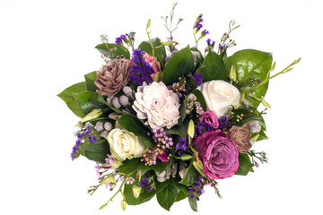 bouquet of flowers isolated on white