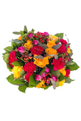 bouquet of flowers isolated on white