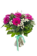 bouquet of flowers isolated on white