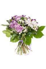 bouquet of flowers isolated on white