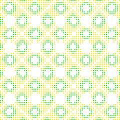 Abstract Geometric Plaid Dots  Vector Fabric Pattern Texture 