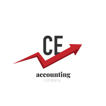 Initial Letter Ce Creative Finance - Money Concept Design Logo