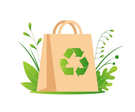 Recycling packages. Environmental protection, responsible consumption