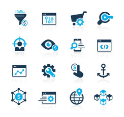 SEO & Digital Martketing Icons 1 of 2 // Azure Series