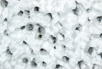 ice with snow as a background