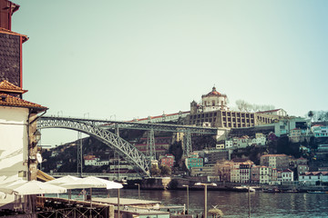 Bridge over Douro river in Porto