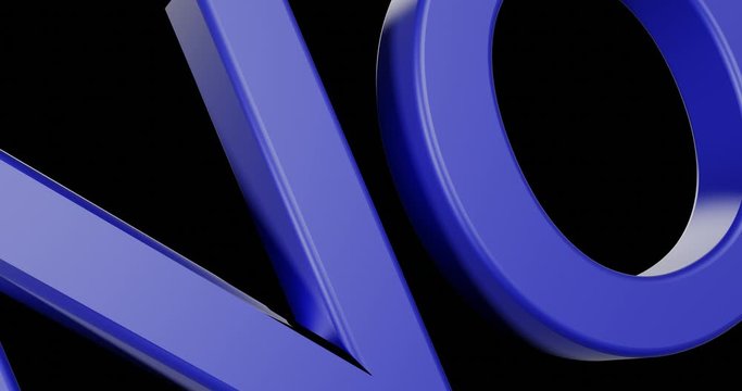 No 3d text rotate torn with alpha channel