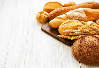 Assortment of baked bread
