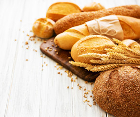 Assortment of baked bread