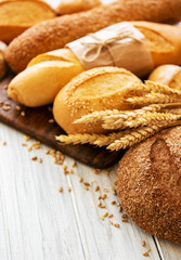 Assortment of baked bread