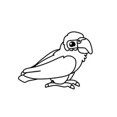 vector line cartoon animal clip art