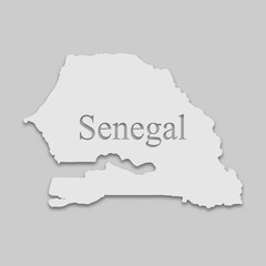 map of Senegal