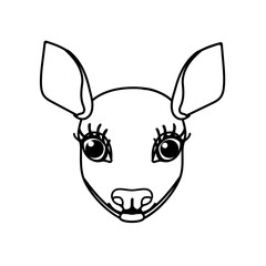 vector line cartoon animal clip art