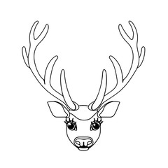 vector line cartoon animal clip art