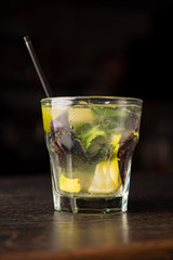 tasty cocktail in the bar