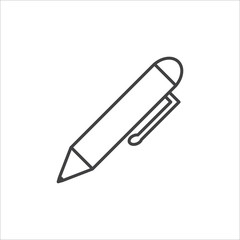 Obraz premium Pen Icon, Vector in Outline Style