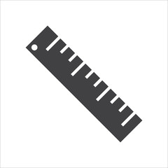 Ruler Icon Design, Vector Template