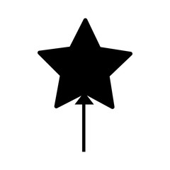 Balloon icon vector in white background