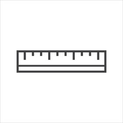 Ruler Icon Design, Vector Template