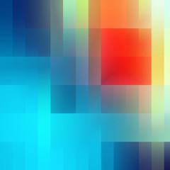Blue orange lights, abstract colorful background