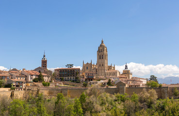 Fototapeta na wymiar Cathedral of Segovia